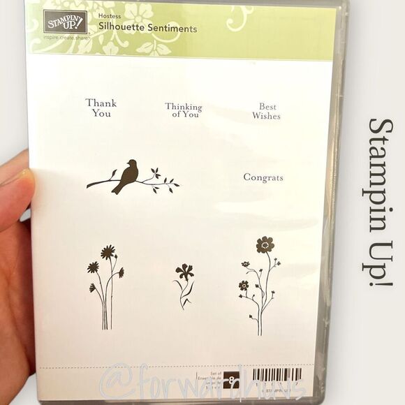 Stampin Up Hostess Silhouette Sentiments & Sale-A-Bration Punch Bunch Sets NIB - Picture 4 of 10